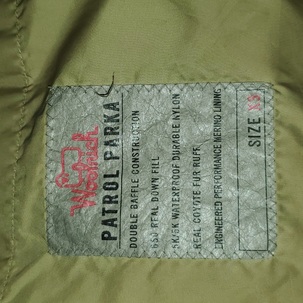 W's XS Woolrich Wool, Down, Real Fur Coat - Picture 6 of 14